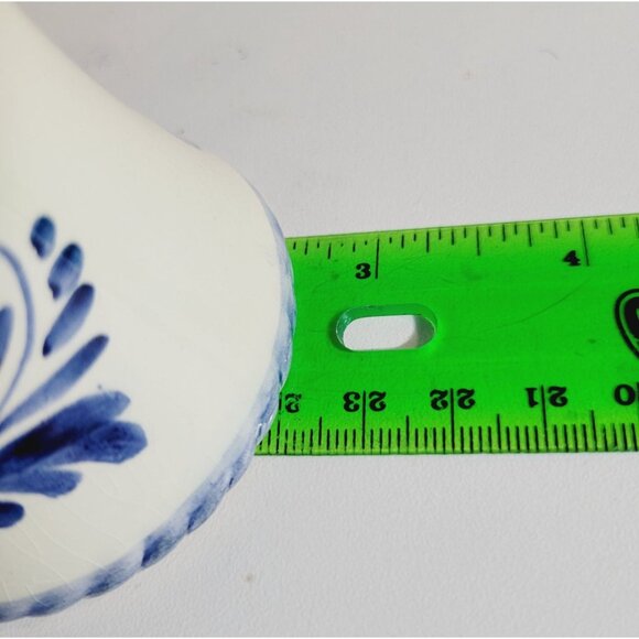 Signed Delft Blue Dutch Bell Holland Porcelain Hand Painted Blue and White - Picture 8 of 8